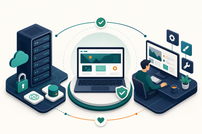 Gegenüberstellung von Managed Hosting und persönlicher WordPress-Wartung